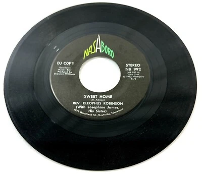 Rev. Cleophus Robinson Sweet Home / Ain’t Nobody’s Business Rare PROMO 45 RPM - Image 1 of 2