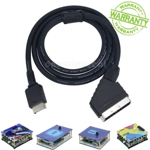 Game RGBS Cable Scart Plug European Standard for GBSC Converter Sony PS1 PS2 - Picture 1 of 53