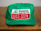 Vintage K brand Pioneer Seed Cap Hat Corn Mesh Farm Green SnapBack Patch USA