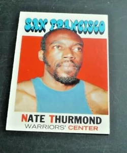 1971-72 NATE THURMOND BASKETBALL CARD #131 SAN FRANCISCO WARRIORS HALL OF FAMER - Foto 1 di 2