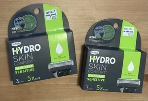 Lot: 2 Schick Hydro Skin Comfort Slim Head Sensitive (2x 5-Blade Refills Total) - Picture 1 of 1
