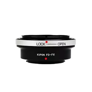 Adattatore KIPON per obiettivo Canon FD a fotocamera mirrorless attacco Fuji X XF - Foto 1 di 5