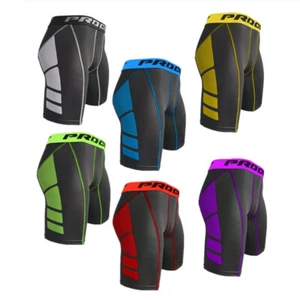Men Compression Sports Pants Tight Bottom Shorts Fitness Running Leggings Undies - Picture 1 of 10