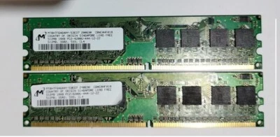 ram computer marca micron DDR2 1024MB (2x512MB) - Immagine 1 di 2