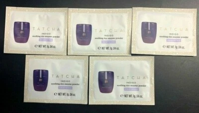 Tatcha Skin Care Packettes INDIGO SOOTHING Rice Enzyme Powder Packet 5 ct.04 OZ - Image 1 of 3