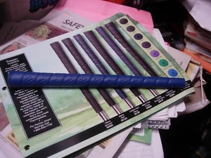 8 NOS 1990's Lamkin Ladies TRUE TAC Perforated Sky Blue .560 Golf Grips. - Picture 1 of 8