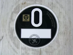 Feinstaubplakette Umweltplakette O schwarz Oldtimer Youngtimer Motorsport US V8 - Bild 1 von 1