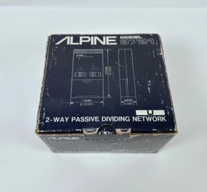 (NEW) Alpine 3721 2 Way Passive Crossover Pair Network Vintage Car Audio - Picture 1 of 7