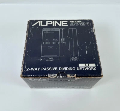 (NEW) Alpine 3721 2 Way Passive Crossover Pair Network Vintage Car Audio - Image 1 of 4
