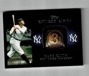 2012 Topps Retired Rings Babe Ruth #RR-BR New York Yankees HOF 362/736 - Picture 1 of 2
