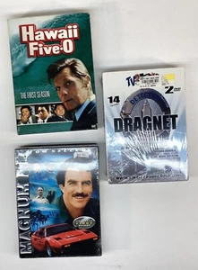 T.V. Crime - Hawaii 5-o Dragnet Magnum PI- DVD LOT NEW & USED - Picture 1 of 8