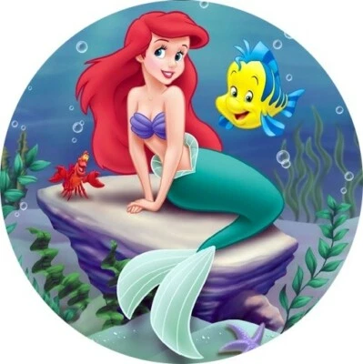 Cialda ARIEL RETTANGOLARE / ROTONDA per Torta Ostia alimentare OSTIE Sirenetta