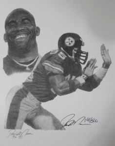 Greg Lloyd Pittsburgh Steelers 8x10 Lithograph Signed By Artist David Maas /500 - Picture 1 of 4