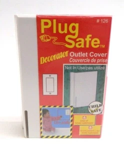 Plug Safe Decorator Child Safe Rectangular Outlet Cover Protector Shield - Picture 1 of 2