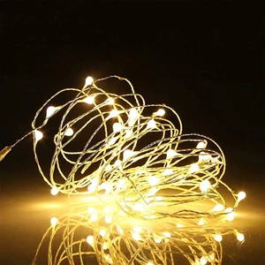 33Ft 100 Led Waterproof String Light USB Operated for Bedroom Indoor Christmas - Picture 1 of 12