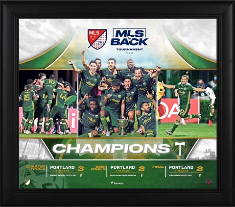 Portland Timbers Framed 15x17 2020 MLS is Back Champs Collage Cover