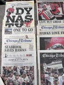 Chicago Blackhawks 2013 Stanley Cup Champions Chicago Tribune Zeitung Lot LESEN - Bild 1 von 22