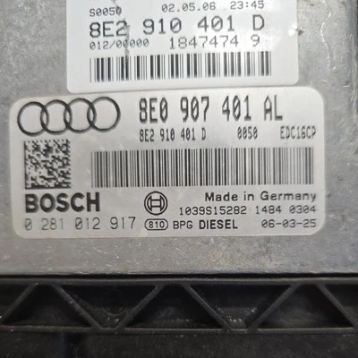 Centralina centralina motore Audi A4 B7 8E 2.7 3.0 TDI ECU 8E0907401AL 0281012917 - Immagine 1 di 3