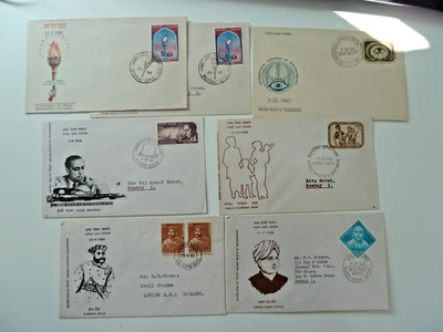India : 1962 to 1968 19  First Day Covers  see scans for details - Image 1 of 3