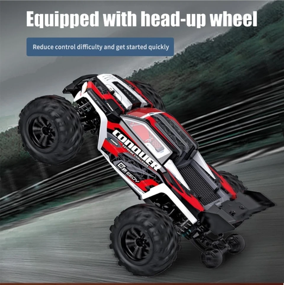 4WD RC Drift Monster Truck 50km/h PRO Remote Control Car LED Light 2.4GHz - Image 1 of 4