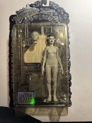 Figura Universal Studios Monsters Bride of Frankenstein 8" Edición Pantalla Plateada Foto 1 de 2