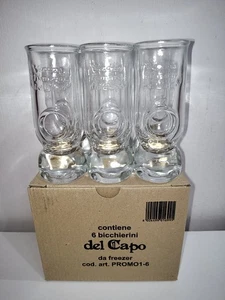 Amaro Del Capo set 6 Bicchieri in vetro Nuovi con scatola Shot - Foto 1 di 3