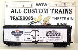 HO SCALE CUSTOM LETTERED WALDBAUMS SUPER MKT ALSO AVAIL IN O SCALE. - Picture 1 of 9