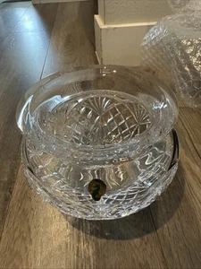 Waterford Crystal Cassel 8" ciotola taglio croce e ventaglio nuova - Foto 1 di 4
