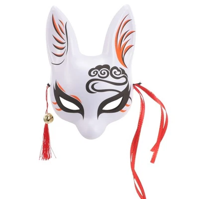  Maschera di volpe mezza facciale Maschera di volpe per feste Maschera di - Immagine 1 di 4