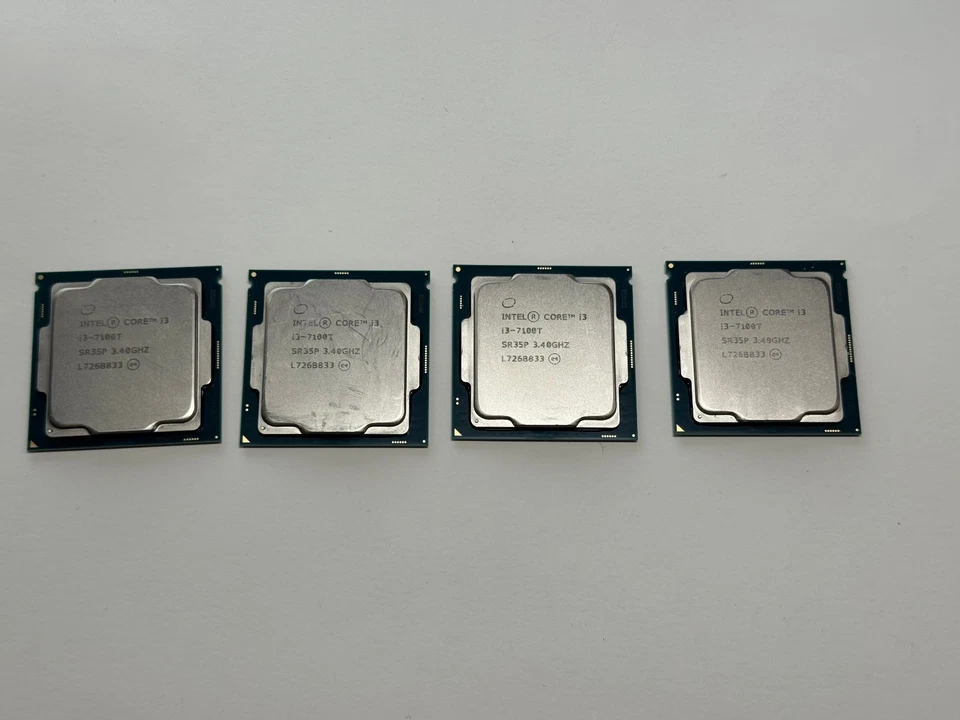 Lot of 4 Intel Core i3-7100T 3.4 GHz LGA 1151 Desktop CPU Processors TESTED - Image 1 of 1