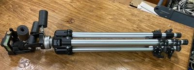 Bogen Manfrotto 3011 Professional Tripod w/ 3047 Head - Made in Italy 73” - Image 1 of 4