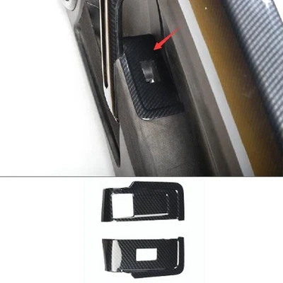 Para Volkswagen Beetle 2012~2019 trava de janela de fibra de carbono acabamento de quadro de painel de elevação - Imagem 1 de 4