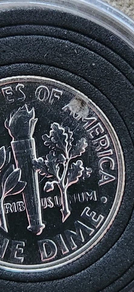 ***RARE*** 1955P Sliver Dime Error Uncirculated - Image 1 of 4