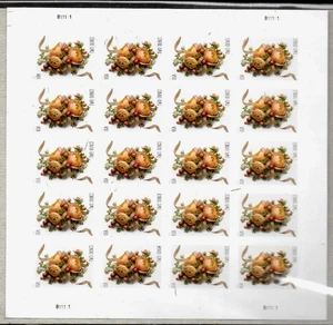 CELEBRATION CORSAGE US #5200 WEDDING INVITES 2oz RATE SHEET OF 20 FOREVER STAMPS - Picture 1 of 3
