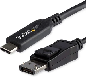 StarTech.com 3.3ft/1m USB C to DisplayPort 1.4 Cable - 3.3 feet, Black  - Picture 1 of 4