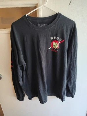 Riot Society Mens L Black Child's Play Graphic Chucky Long Sleeve - Image 1 of 4