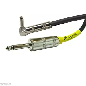 Câble haut-parleur audio PLoYnk Angle droit à 90 degrés 1/4 mono prise calibre 12ga pro - Photo 1 sur 4