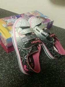 BNIB Skechers Kids Twinkle Toes Light-Up Sneaker Us3 - Picture 1 of 11