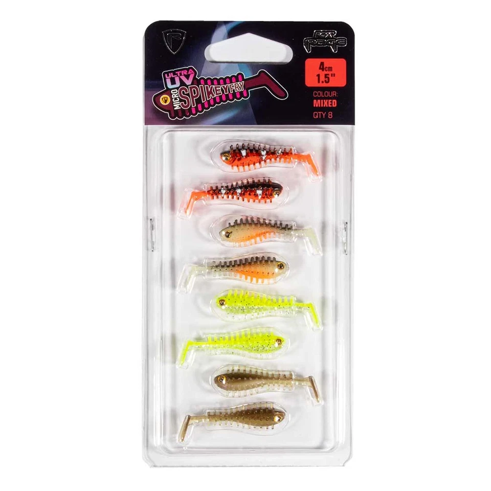 Fox Rage UV Micro Spikey 4cm x 8St. Gummifisch-Set - Bild 1 von 1