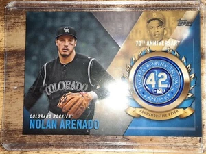 2017 Topps Jackie Robinson Tribute/Nolan Arenado Relic Card!! - Picture 1 of 2