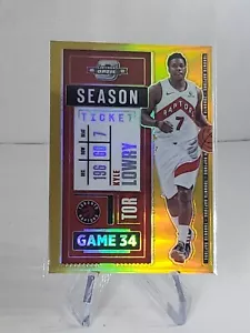 Boleto de temporada Kyle Lowry 2020-21 Contenders Optic dorado Prizm SSP/10 Miami Heat - Imagen 1 de 3