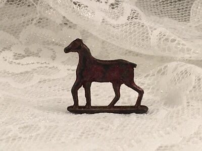 VINTAGE/ANTIQUE Old Metal HORSE Cracker Jack Toy Prize 1920's-30's - Image 1 of 4