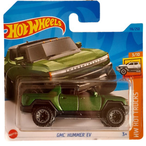 HOT WHEELS GMC HUMMER EV Green HOT TRUCKS 1:64 Scale 3 Inch Car Toy Diecast NEW