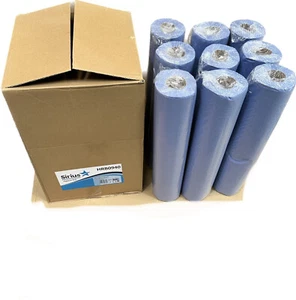 9 x Massage Beauty Saloon Couch Hygiene 20" Paper Rolls Tissue 40m Blue - Picture 1 of 3