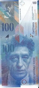 SCHWEIZ 100 FRANKEN P-72 UNC - Bild 1 von 2