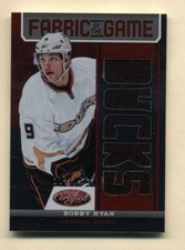 2012-13 Certified Fabric of the Game Bobby Ryan Die-Cut Jersey # 123/150