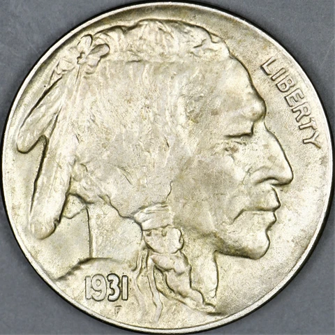 1931 s Buffalo Head Nickel, beautiful original unc. nickel in a very high grade Cover