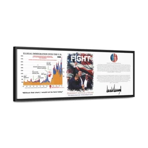 Presidente Trump tentativo di assassinio grafico lotta verità galleria involucri di tela, Ho - Foto 1 di 20