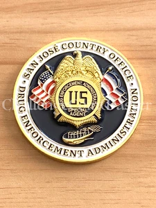 F90 DEA Costa Rica San José Country Office Agent Narcotics Police Challenge Coin - Picture 1 of 2