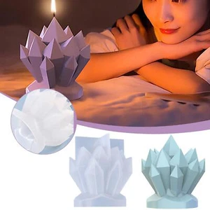 Stampi per candele in silicone cristallo fai da te candele sapone cera stampi gesso artigianato - Foto 1 di 9